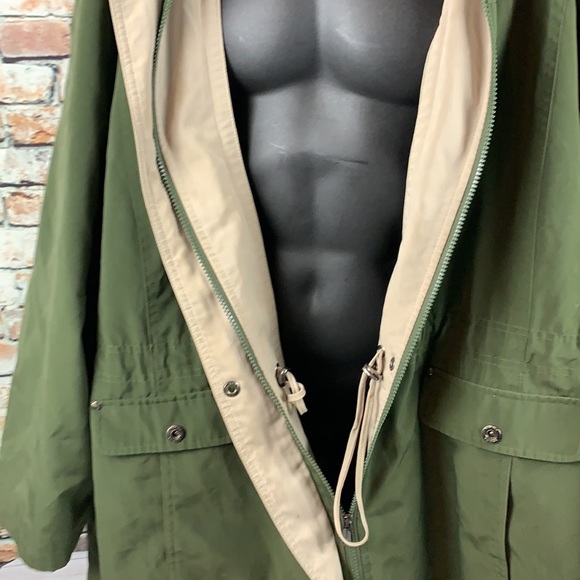 Nautica green and tan hooded jacket size XL - Picture 4 of 7